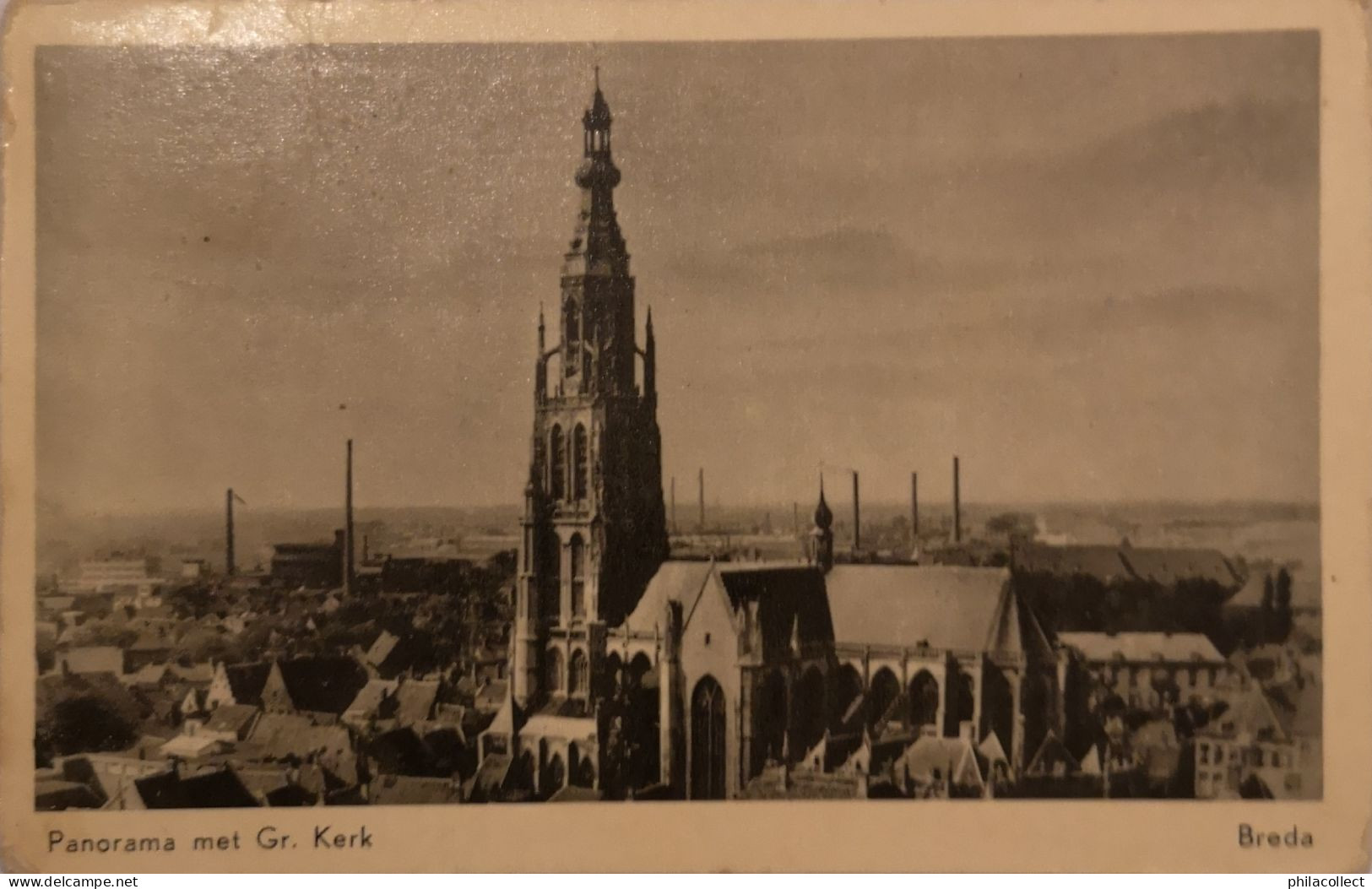 Breda (N - Br.) Panorama Met GR. Kerk 1959 - Breda