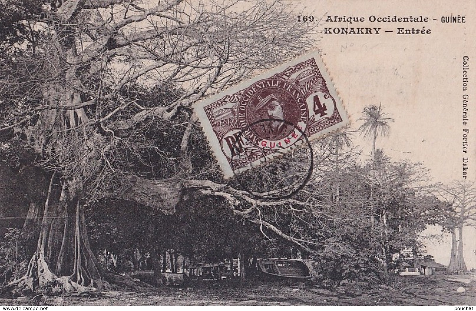 D7- AFRIQUE OCCIDENTALE - GUINEE - KONAKRY - ENTREE  - EN  1908  - Guinée Française