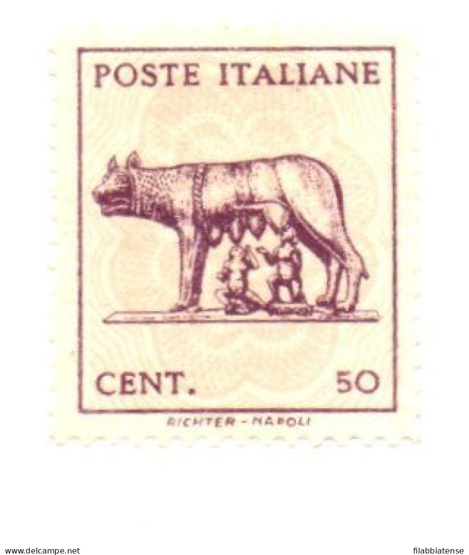 1943 - Italia - Luogotenenza  515 Lupa Capitolina     ------ - Neufs