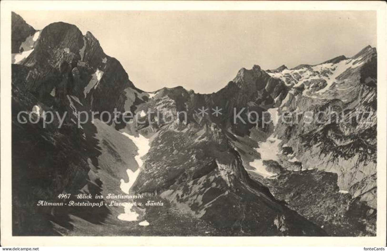 11677203 Saentis AR Mit Altmann Rotsteinpass Lisengrat  Saentis AR - Autres & Non Classés