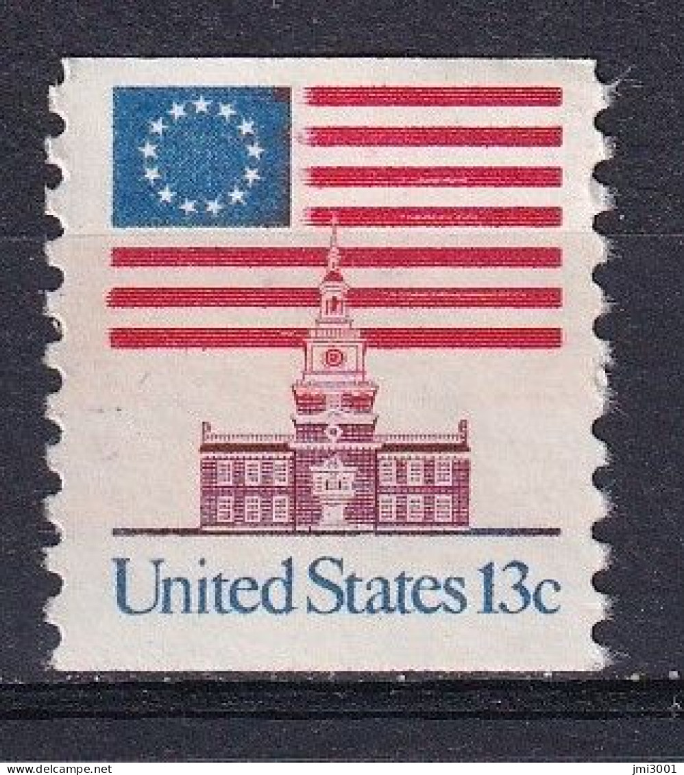 Etats-Unis   1975   YT1076Aa  Sc1625  **     Roulette.   Coil.   Roll. - Unused Stamps