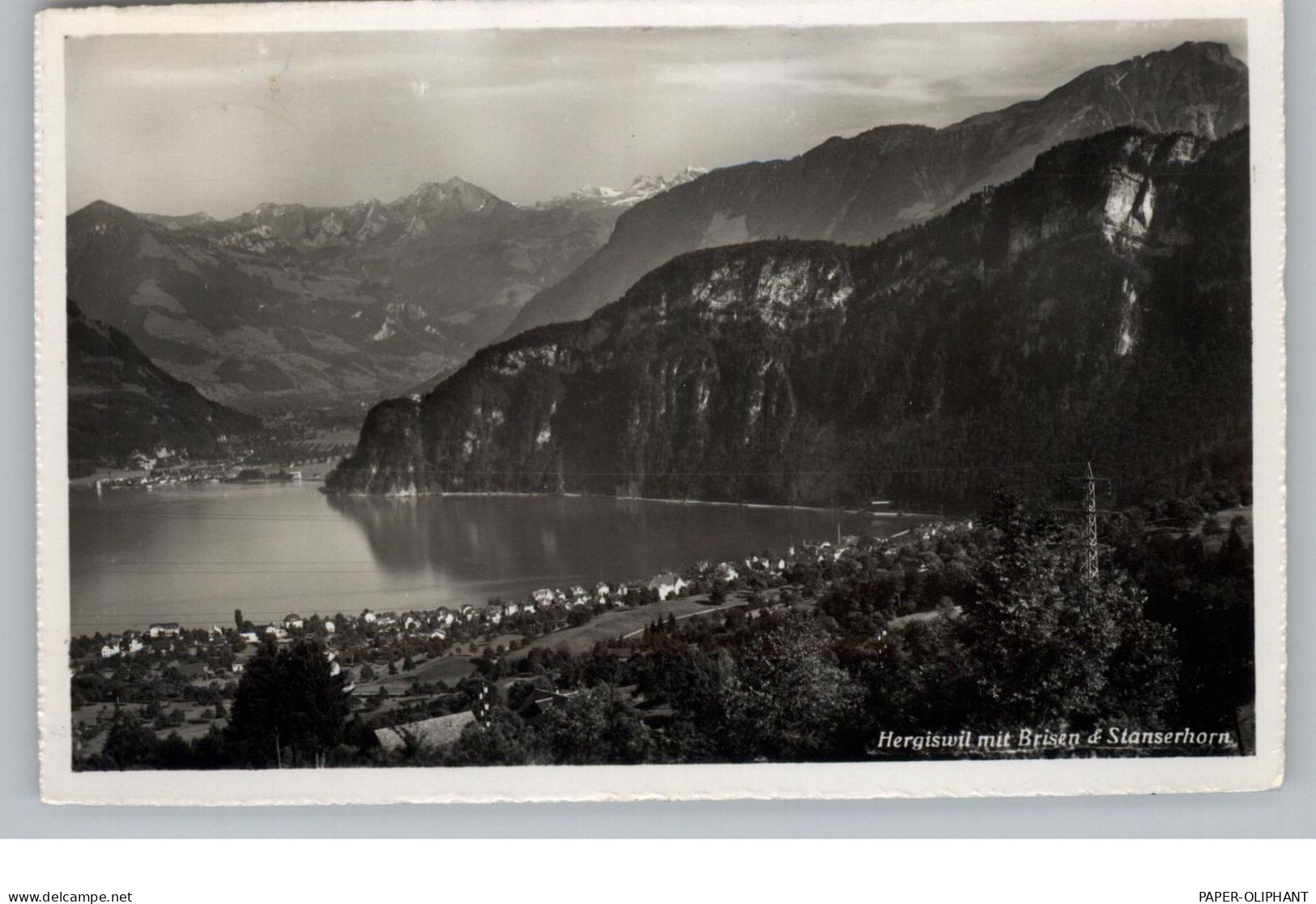 CH 6052 HERGISWIL NW, Blick Auf Ort Und See, 1952 - Hergiswil