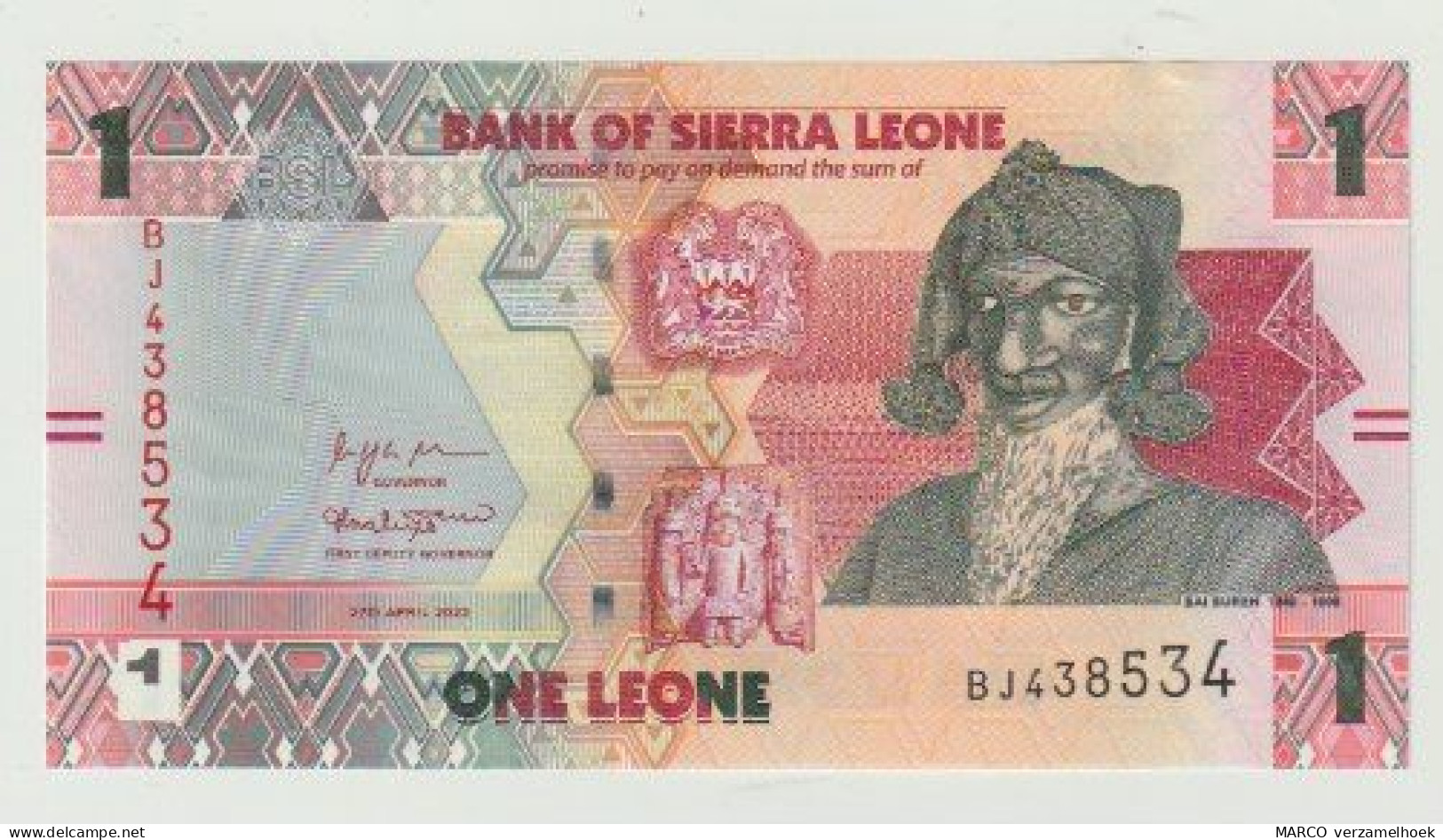 Banknote Bank Of Sierra Leone 1 Leone 2022 UNC - Sierra Leona