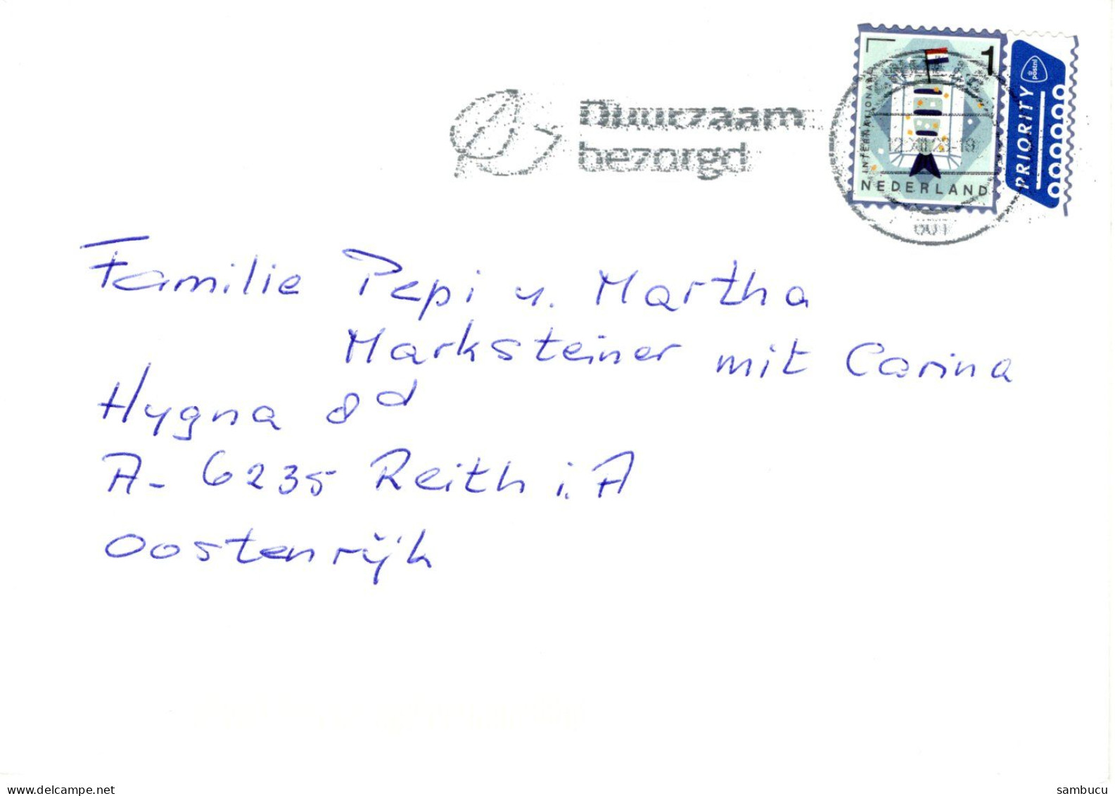 Auslands -Brief Von Zwolle Mit  Marke 1 International 2023 - 2021-...: Marcophilia