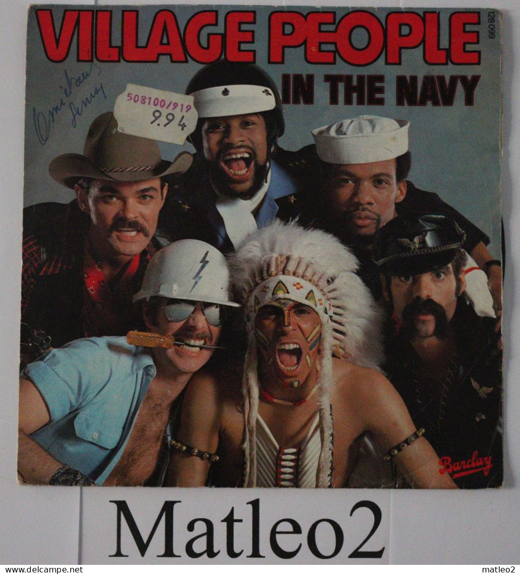 Vinyle 45 Tours : Village People - In The Navy / Manhattan Woman - Soul - R&B