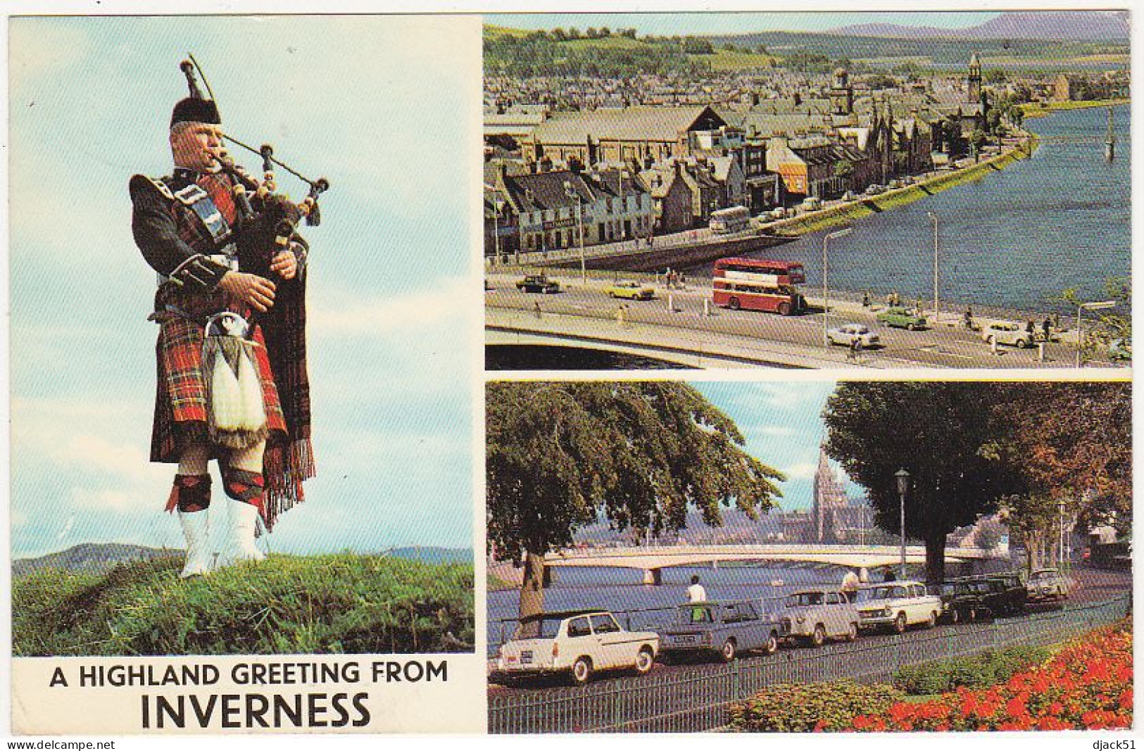 Royaume-uni / Ecosse / A HIGHLAND GREETING FROM INVERNESS / Voitures / Cars - Inverness-shire