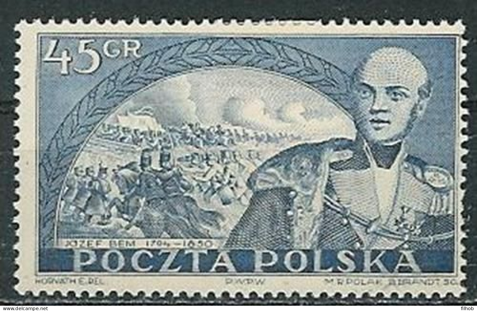 Poland Stamps MNH ZC 532: Jozef Bem - Neufs