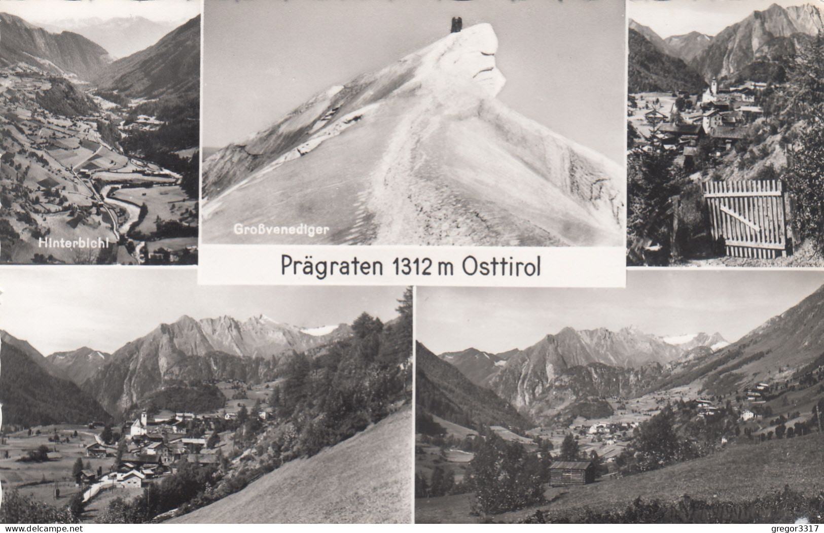 E1369) PRÄGRATEN - Osttirol - Großvenediger - Tolle S/W FOTO AK Mehrbild Mit Hintergbichl - Prägraten