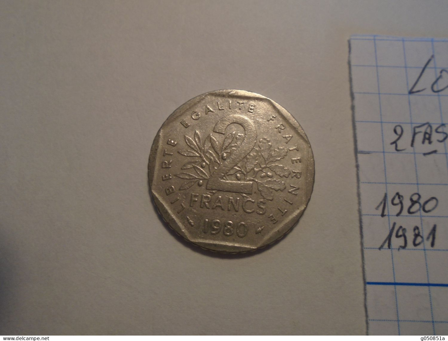 1980/81 - 2 Pieces De 2 FRANCS   Type SEMEUSE !! Cote=5,00 Eur !!!!! - 2 Francs