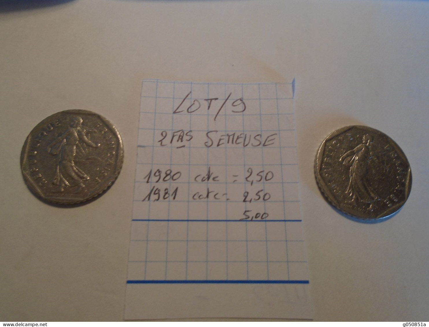 1980/81 - 2 Pieces De 2 FRANCS   Type SEMEUSE !! Cote=5,00 Eur !!!!! - 2 Francs