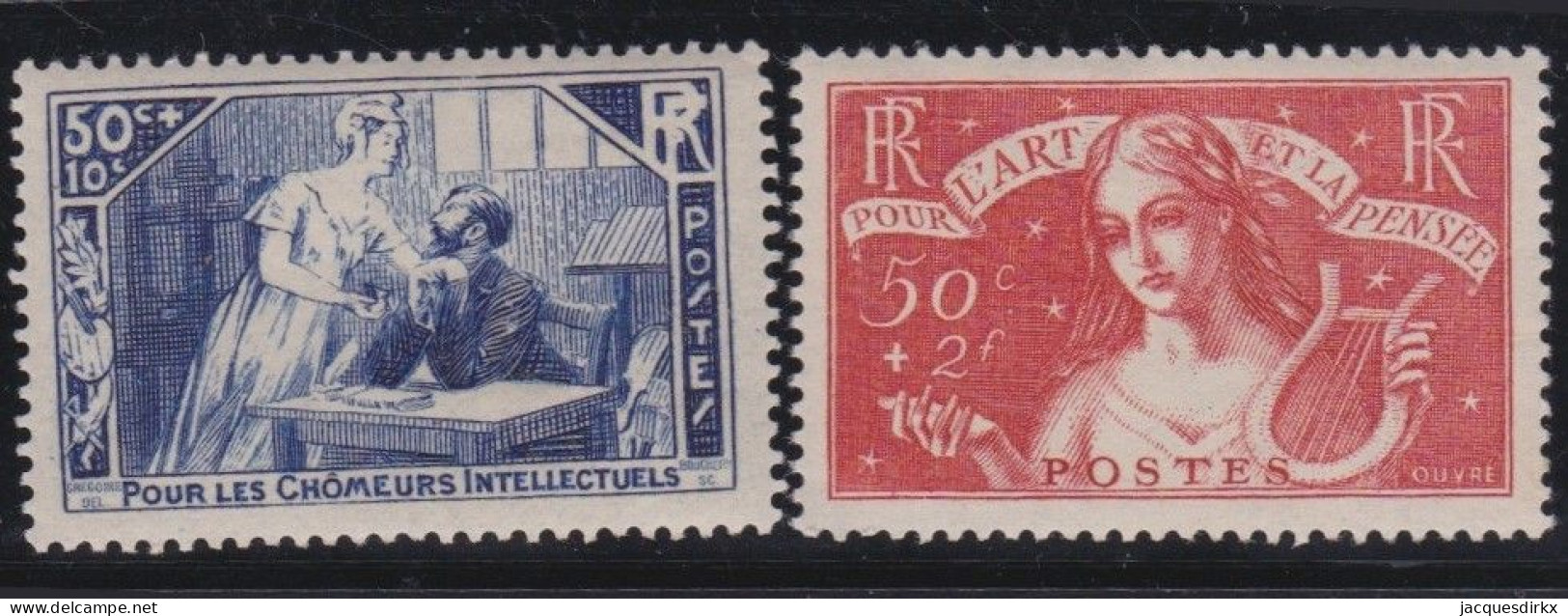 France  .  Y&T   .    307/308  (2 Scans)    .       *      .   Neuf Avec Gomme - Unused Stamps