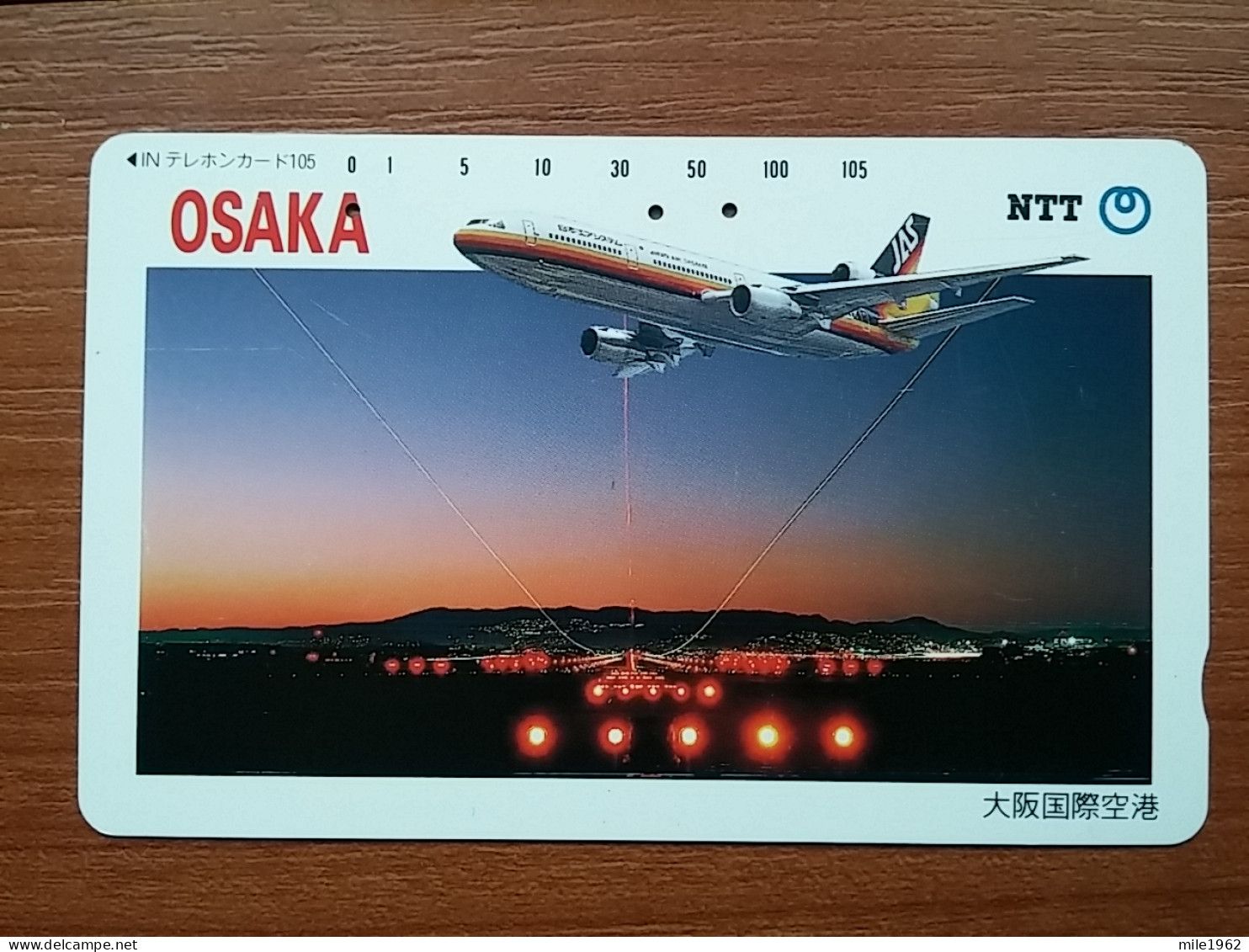 T-525 - JAPAN, Japon, Nipon, TELECARD, PHONECARD, AVION, PLANE, AVIO NTT 331-061 - Aviones