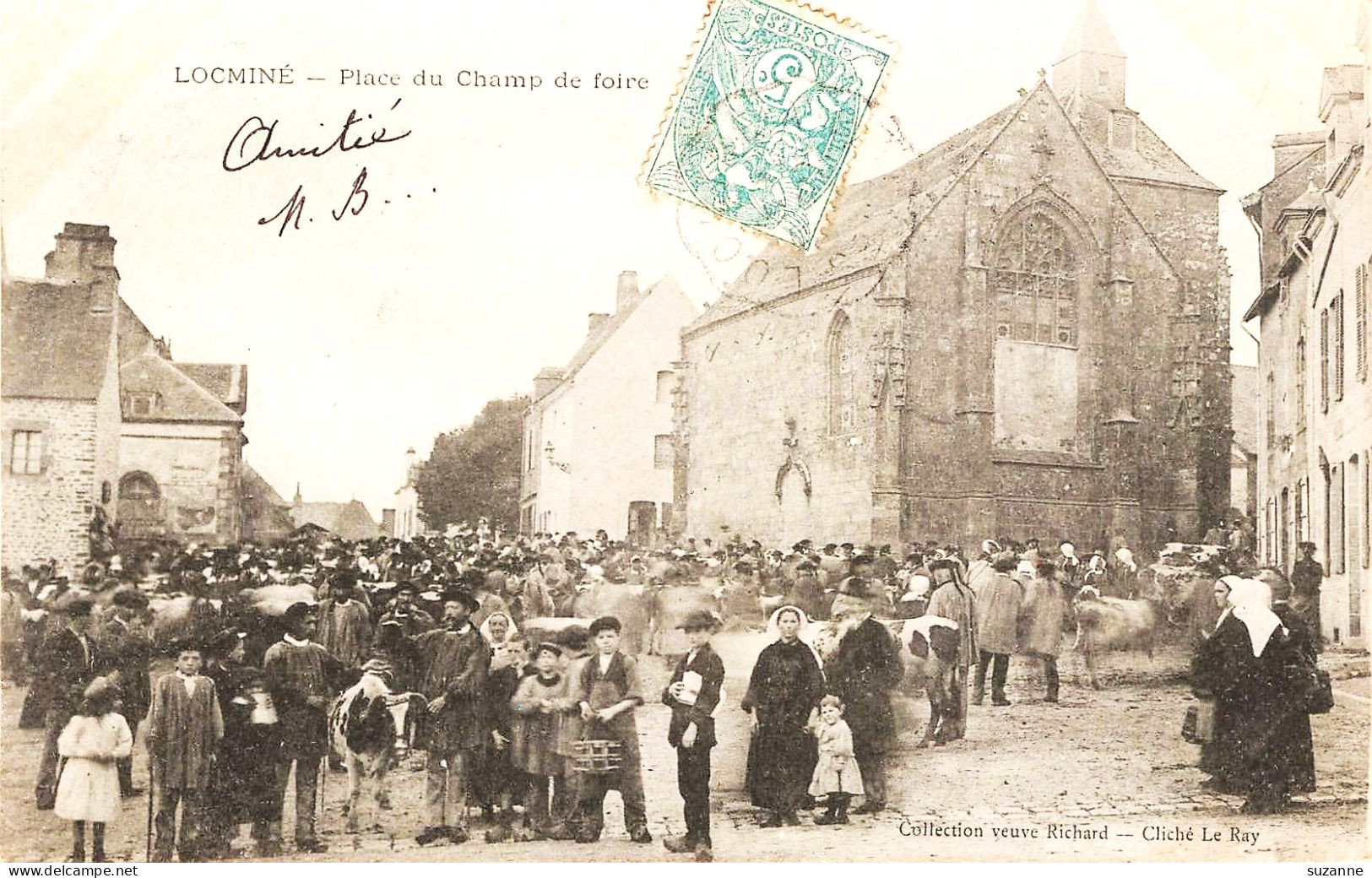 LOCMINÉ - Place Du Champ De Foire - Carte Précurseur Cliché 1900 - VENTE DIRECTE X - Locmine
