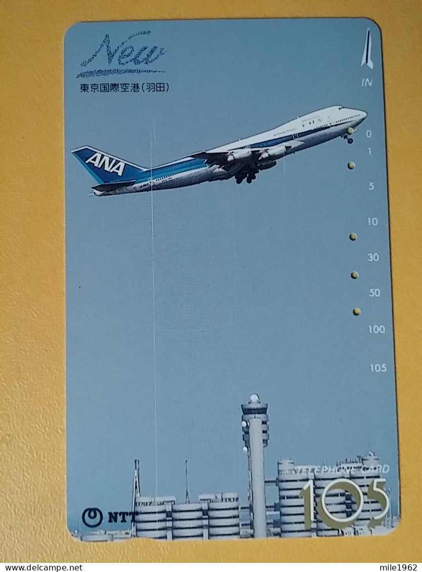 T-526 - JAPAN, Japon, Nipon, TELECARD, PHONECARD, AVION, PLANE, AVIO NTT 231-109 - Flugzeuge