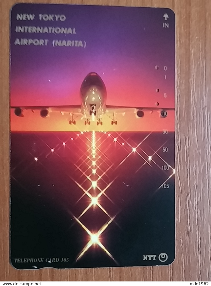 T-526 - JAPAN, Japon, Nipon, TELECARD, PHONECARD, AVION, PLANE, AVIO NTT 251-302 - Aerei