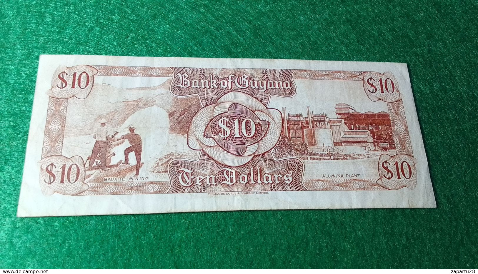 GUYANA-1992        10   DOLLARS     AU - Guyana