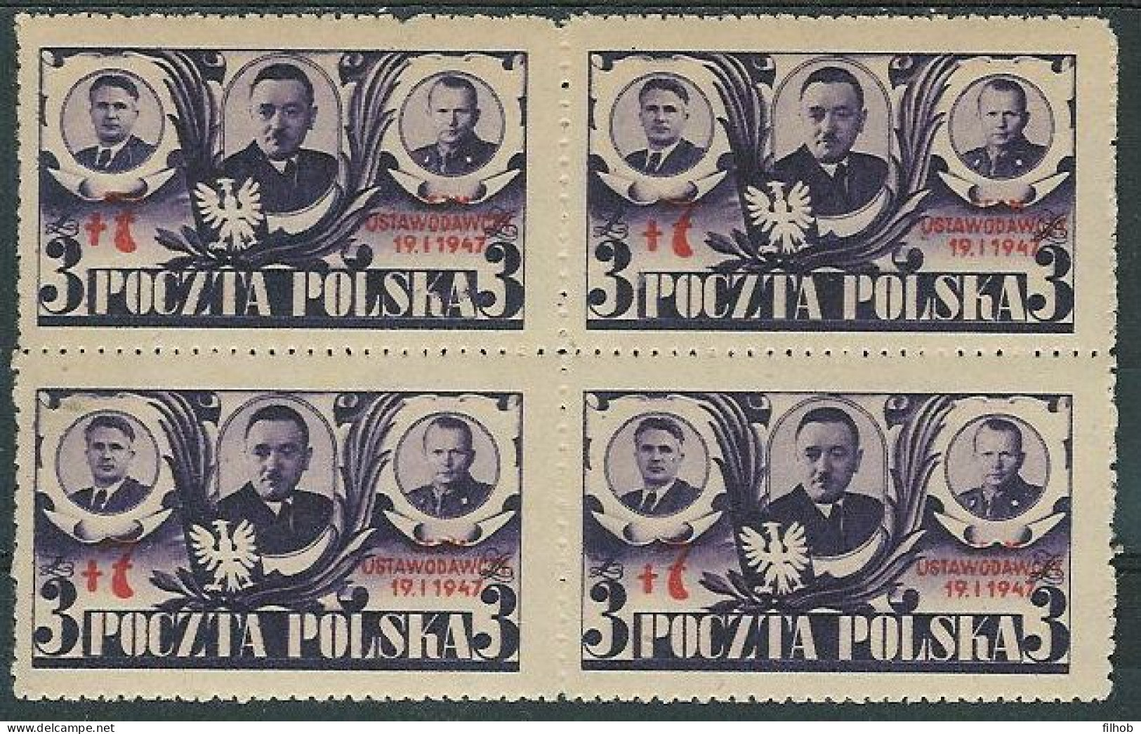 Poland Stamps MNH ZC 416 4x: Legislative Sejm (4x) - Neufs