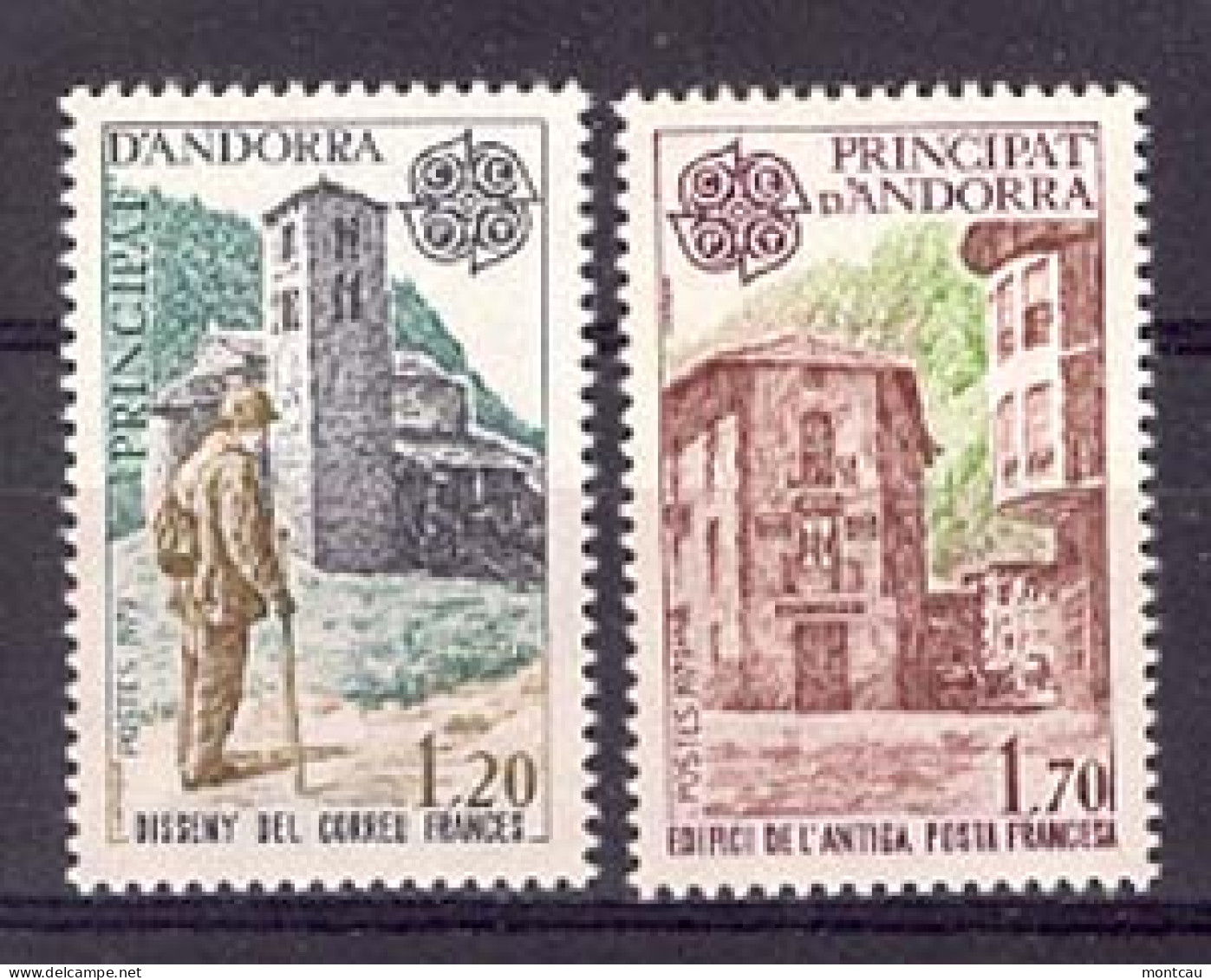 Andorra -Franc 1979 Europa. Y=276-77 E=297-98 (**) - 1979