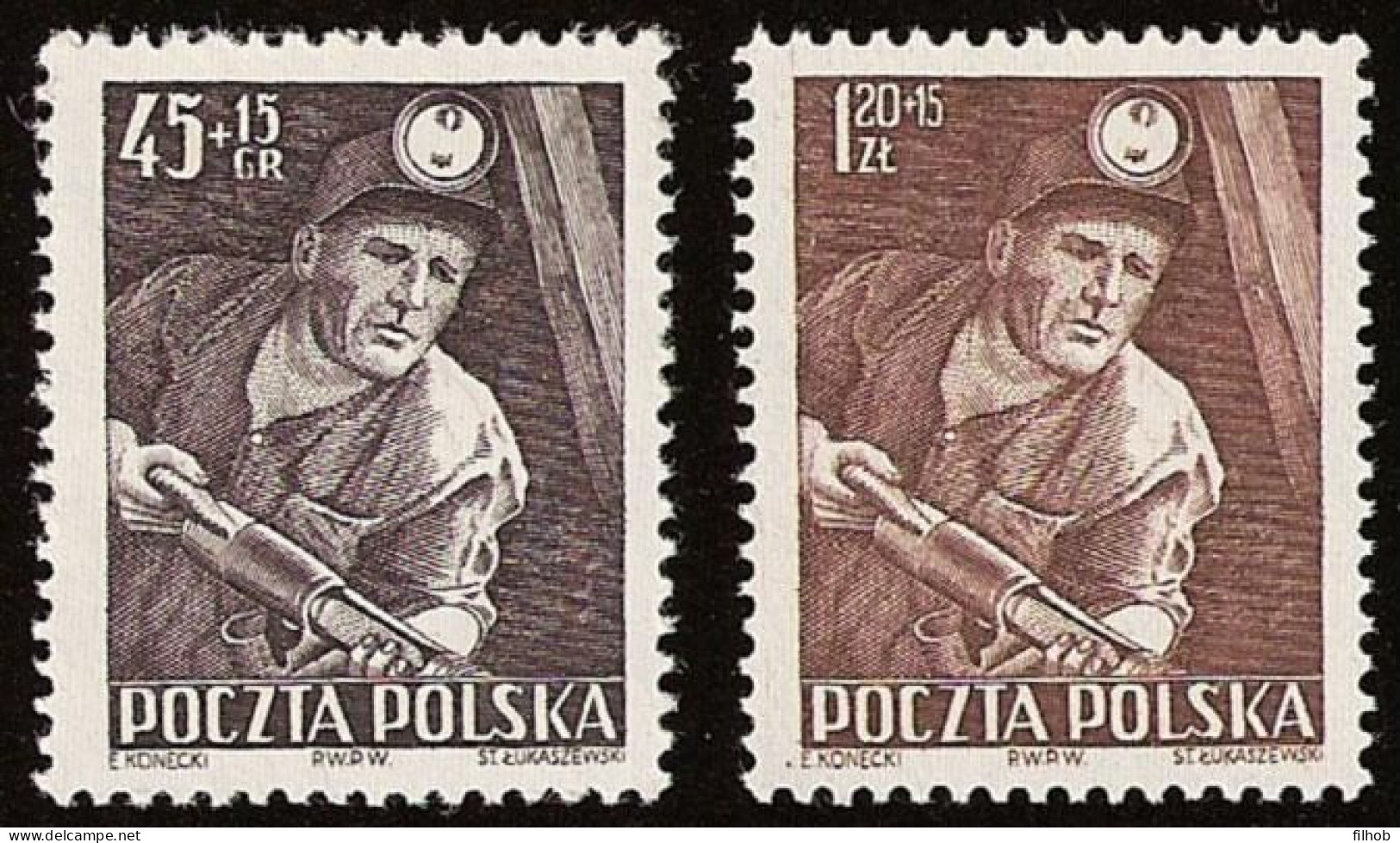 Poland Stamps MNH ZC 645-46: Miner's Day - Neufs