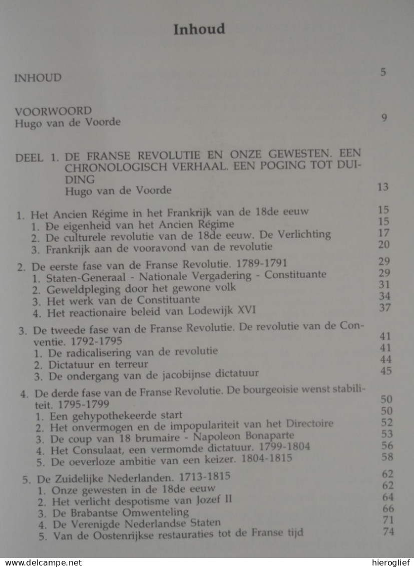 Bastille Boerenkrijg En Tricolore - De Franse Revolutie Id Zuidelijke Nederlanden 1989 / Vlaanderen Franse Overheersing - Histoire