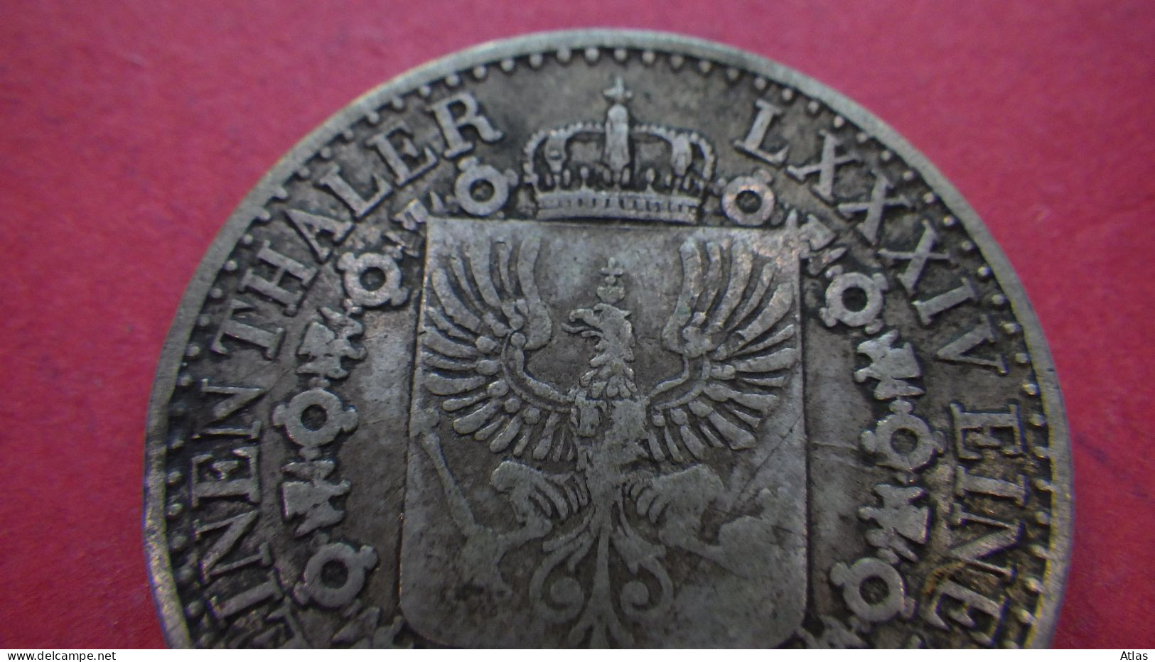 Prusse 1/6 de Thaler 1848 pièce de monnaie en argent