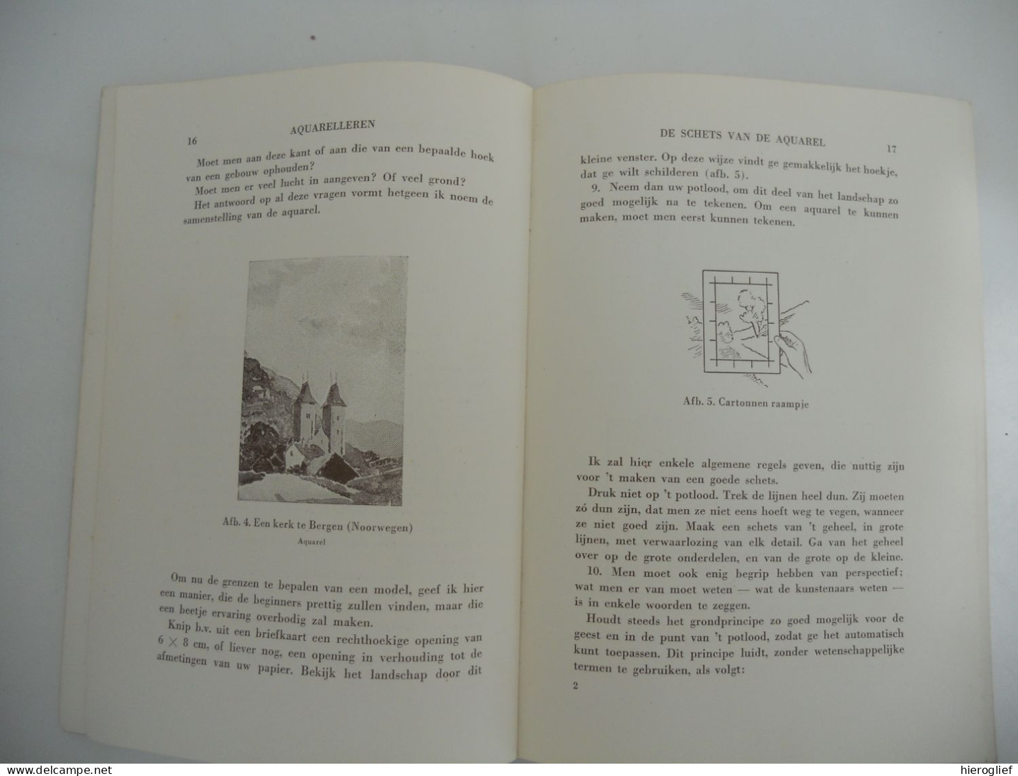 AQUARELLEREN In Tien Lessen Met 69 Afbeeldingen - Joël Thézard / Talens 1952 Aquarel Techniek Materiaal Schilderkunst - Prácticos