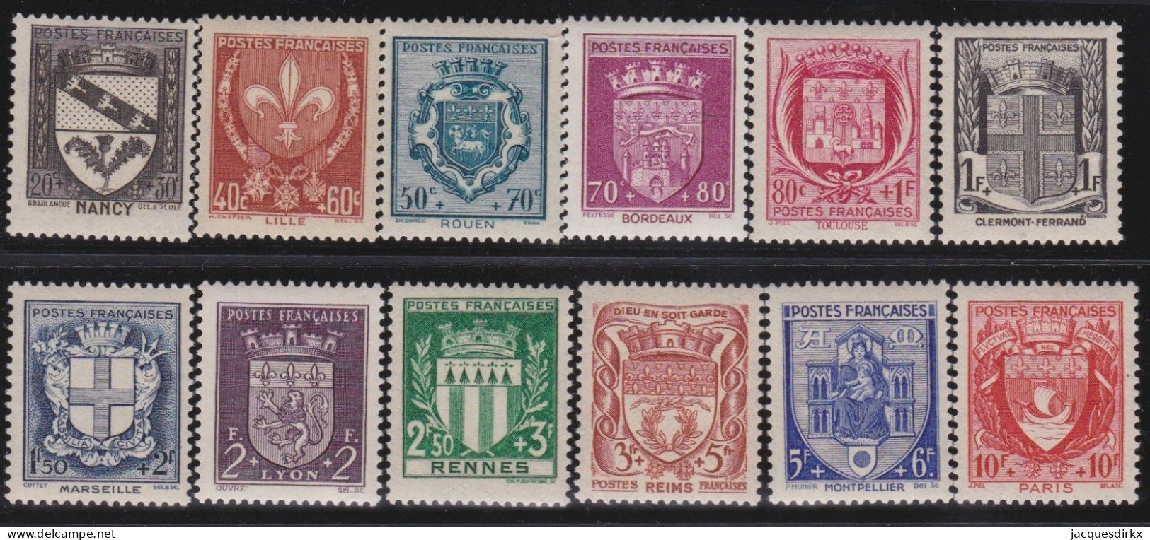 France  .  Y&T   .    526/537  .       **      .   Neuf Avec Gomme Et SANS Charnière - Unused Stamps