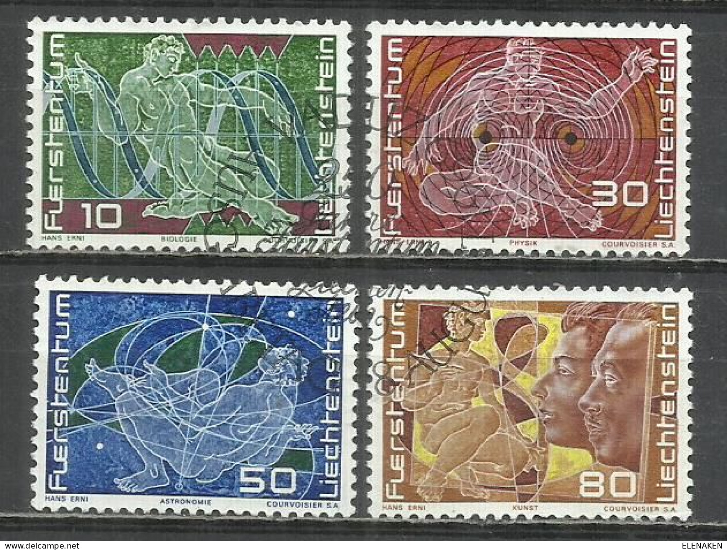 8270-SERIE COMPLETA LIECHTENSTEIN 1969 Nº 458/461 - Used Stamps