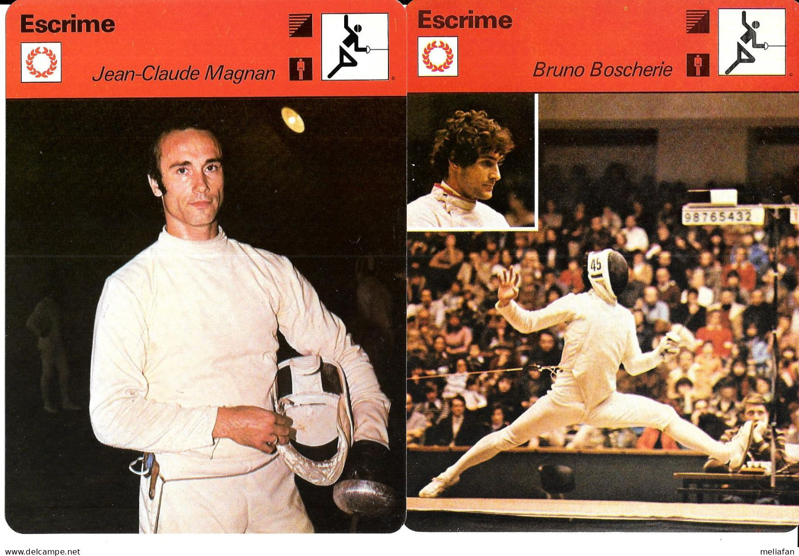 GF2082 - FICHES EDITION RENCONTRE - BERNARD TALVARD - PASCAL JOLYOT - JEAN CLAUDE MAGNAN - BRUNO BOSCHERIE - Fencing