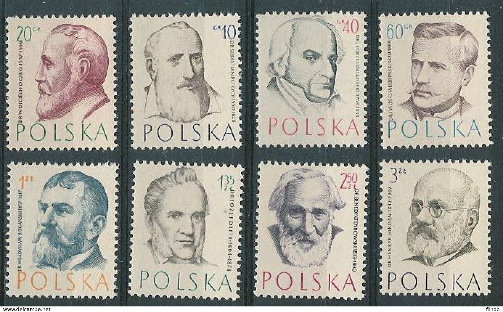 Poland Stamps MNH ZC 863-70: Polish Medicine - Neufs