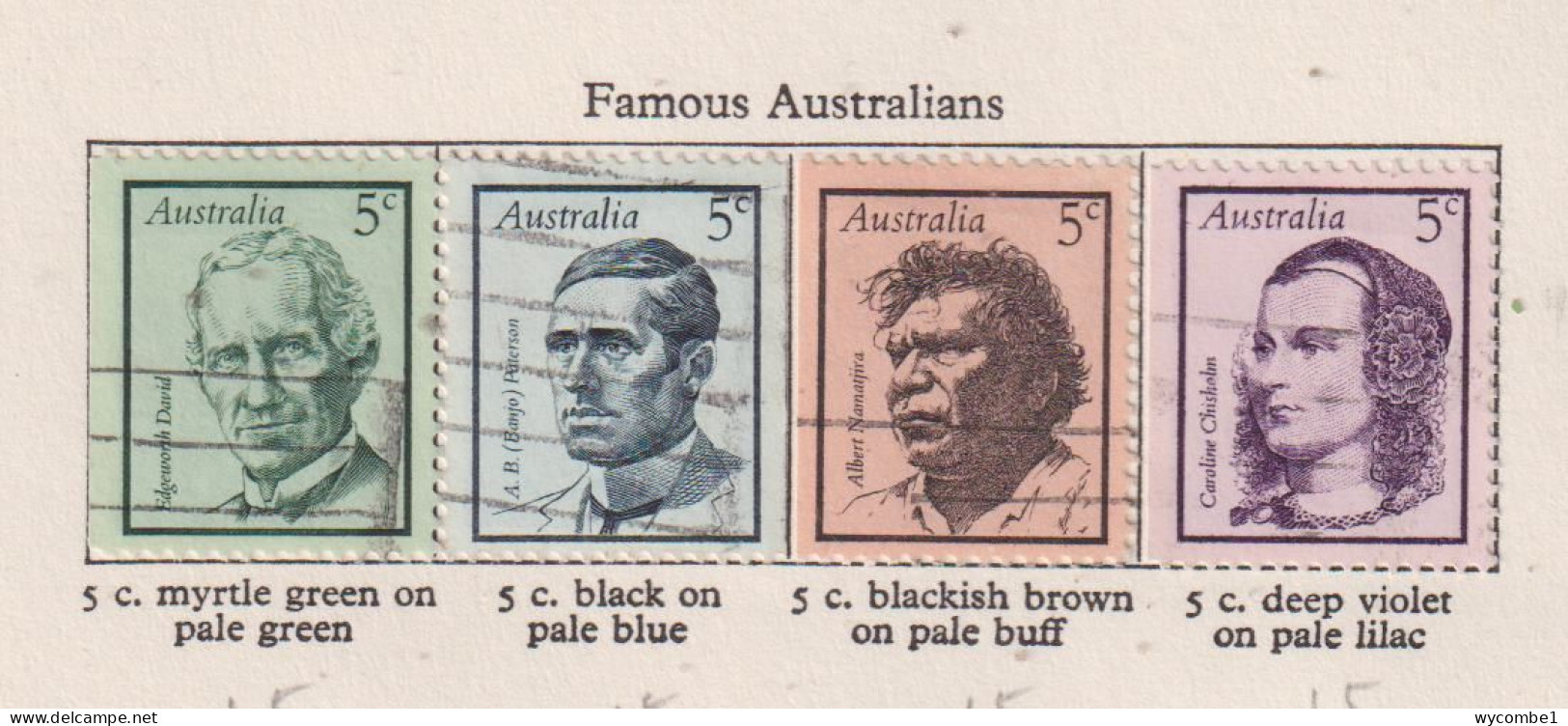 AUSTRALIA  - 1968 Famous Australians Set Used As Scan - Usati