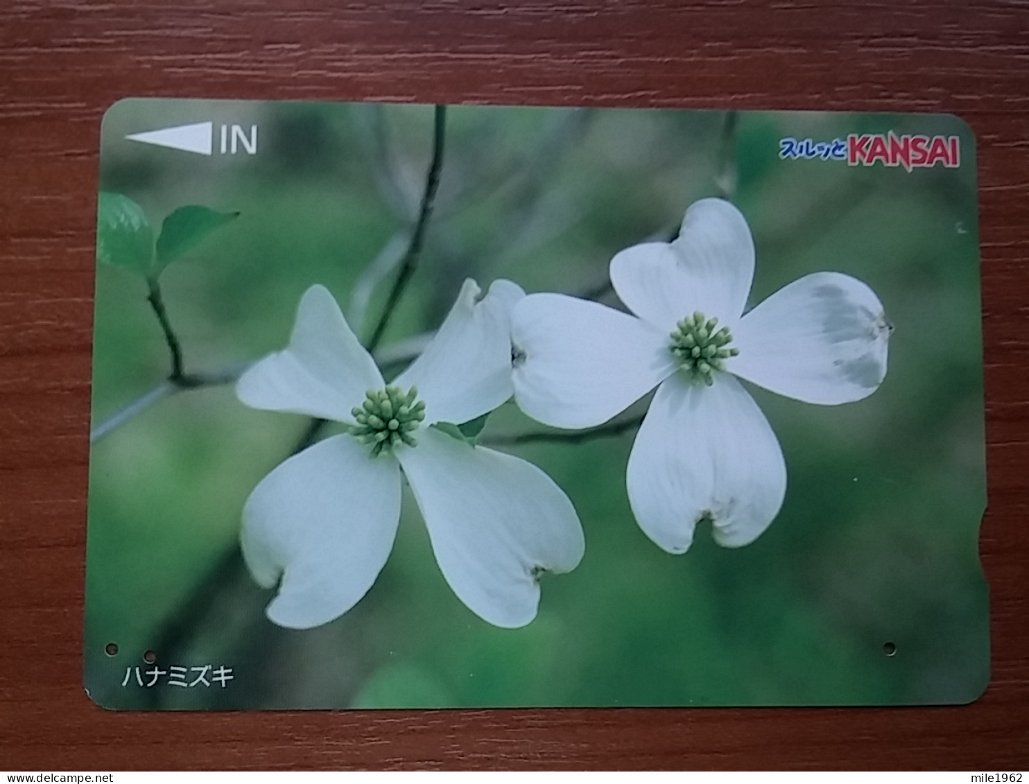 T-541 - JAPAN, Japon, Nipon, Carte Prepayee, Prepaid Card, Lagare Card KANSAI, FLOWER, FLEUR - Other & Unclassified