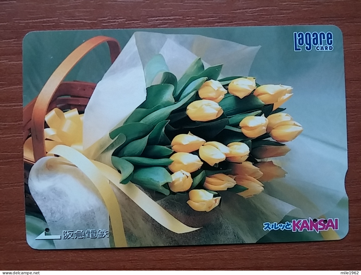 T-541 - JAPAN, Japon, Nipon, Carte Prepayee, Prepaid Card, Lagare Card KANSAI, FLOWER, FLEUR - Other & Unclassified