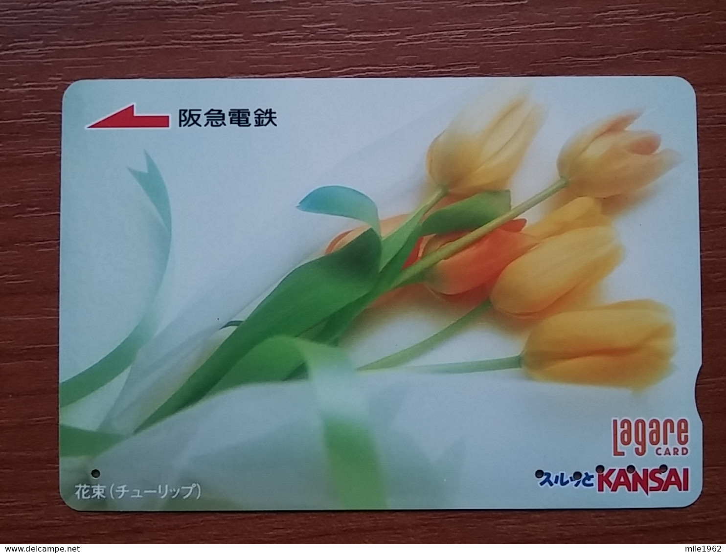 T-541 - JAPAN, Japon, Nipon, Carte Prepayee, Prepaid Card, Lagare Card KANSAI, FLOWER, FLEUR - Other & Unclassified