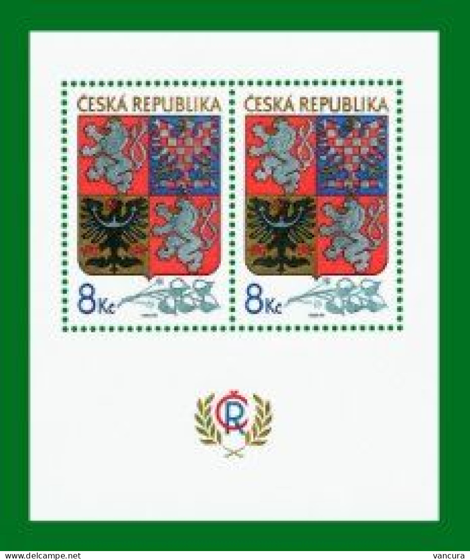 **A 10 Czech Republic Greater Coat Of Arms Of The Czech Republic 1993 - Ongebruikt