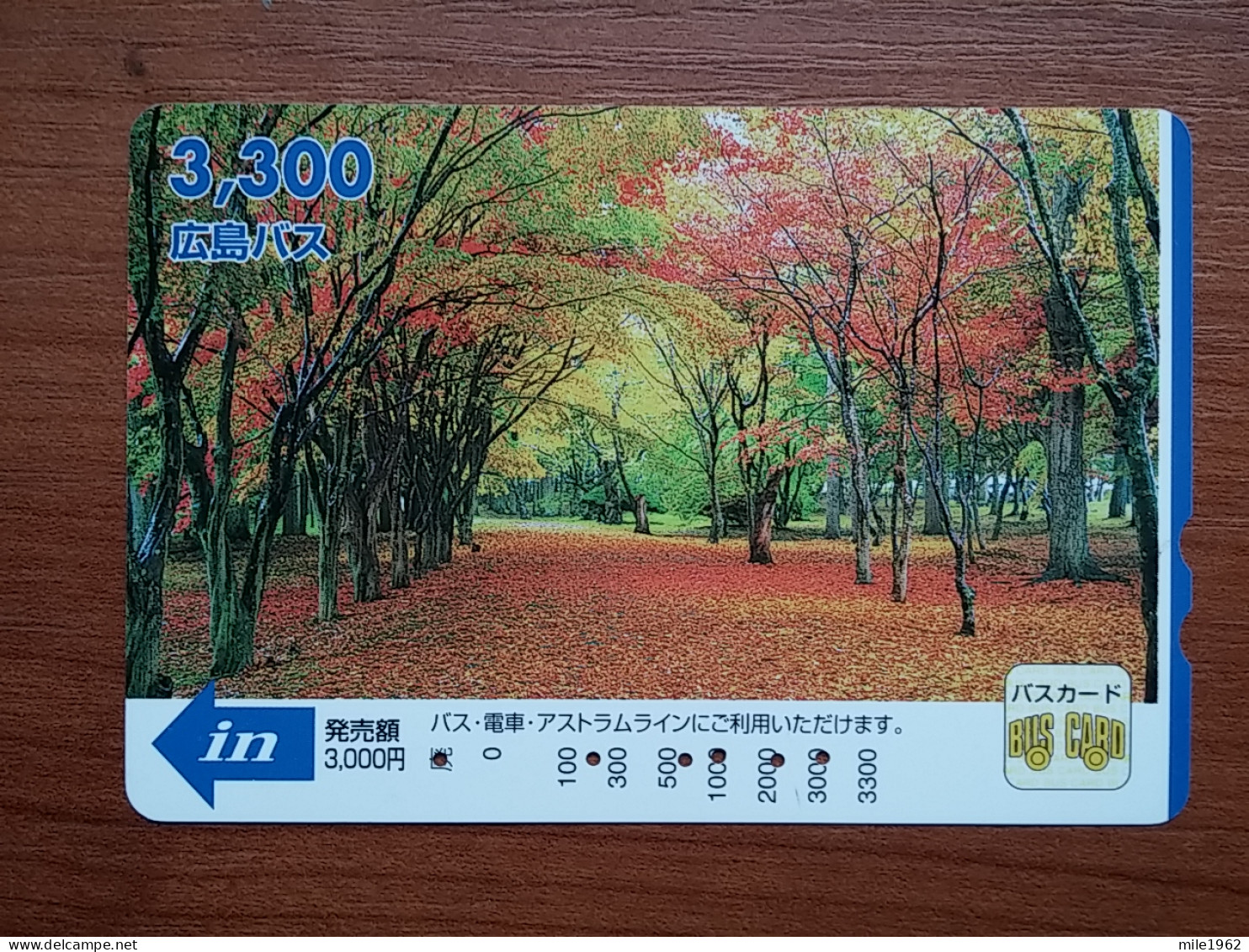 T-545 - JAPAN, Japon, Nipon, Carte Prepayee, Prepaid Card, BUS CARD,  - Sonstige & Ohne Zuordnung