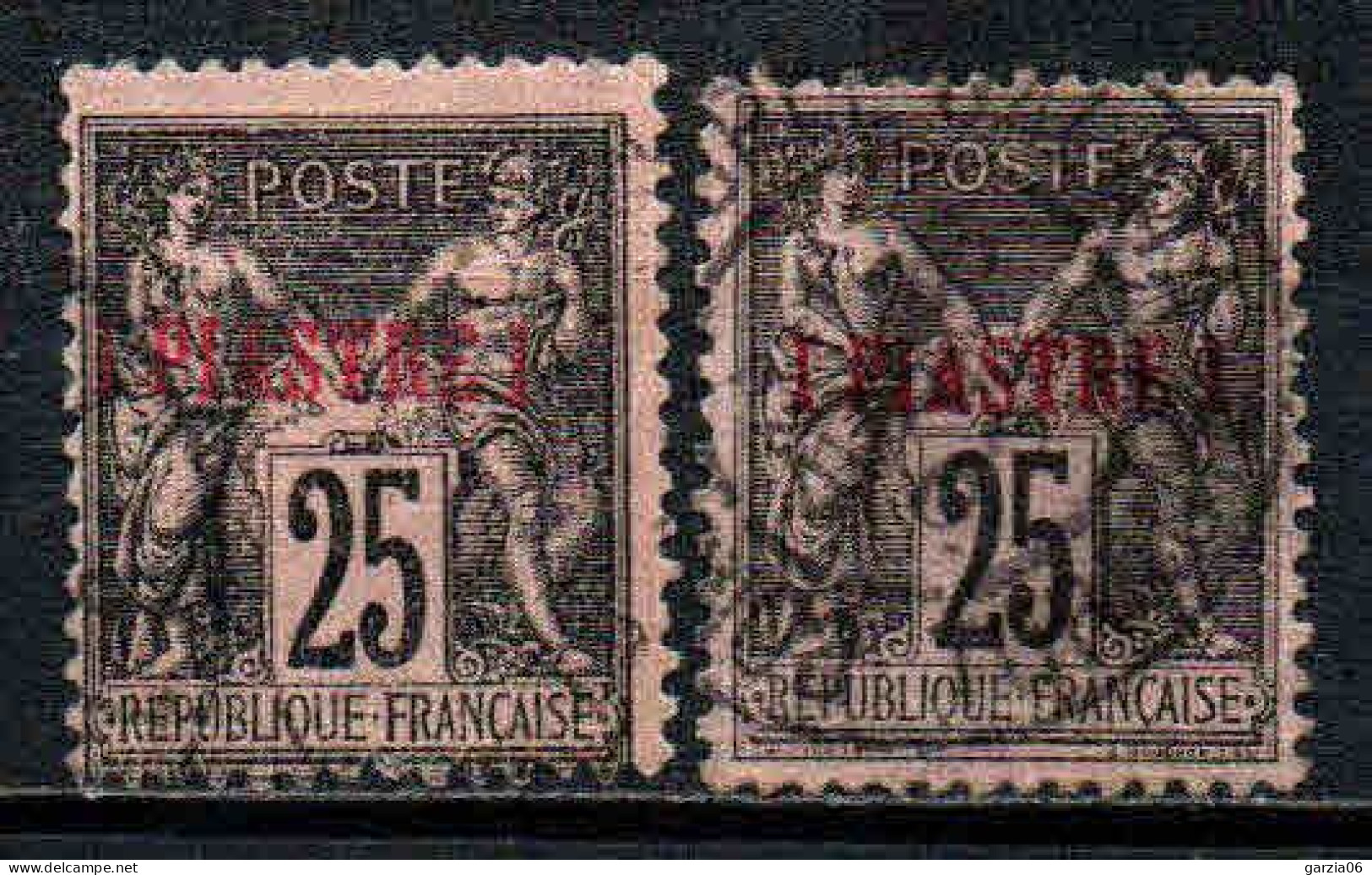 Levant  - 1886 - Tb De France Surch - N° 4/4a - Oblit - Used - Used Stamps