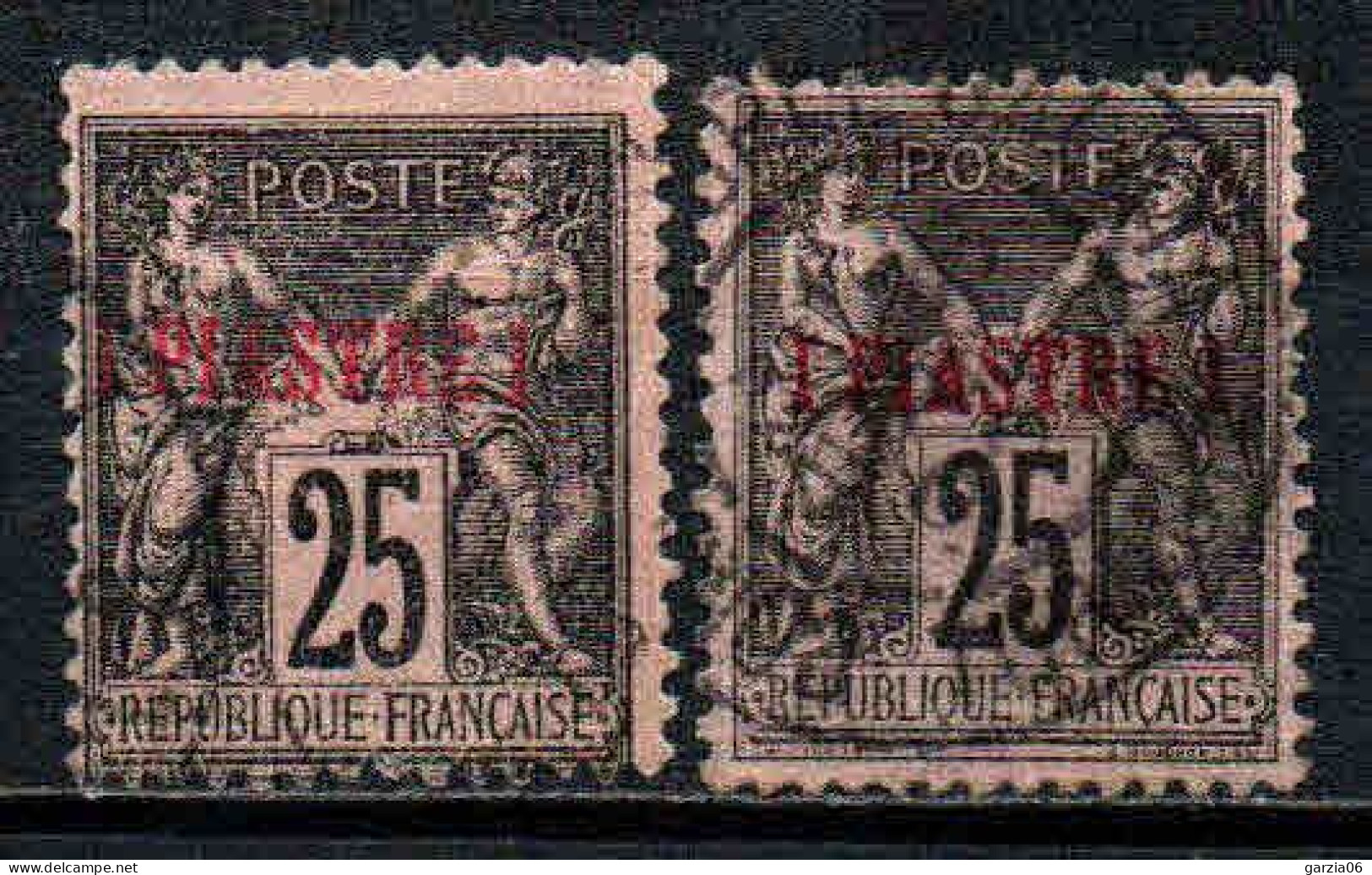 Levant  - 1886 - Tb De France Surch - N° 4/4a - Oblit - Used - Oblitérés