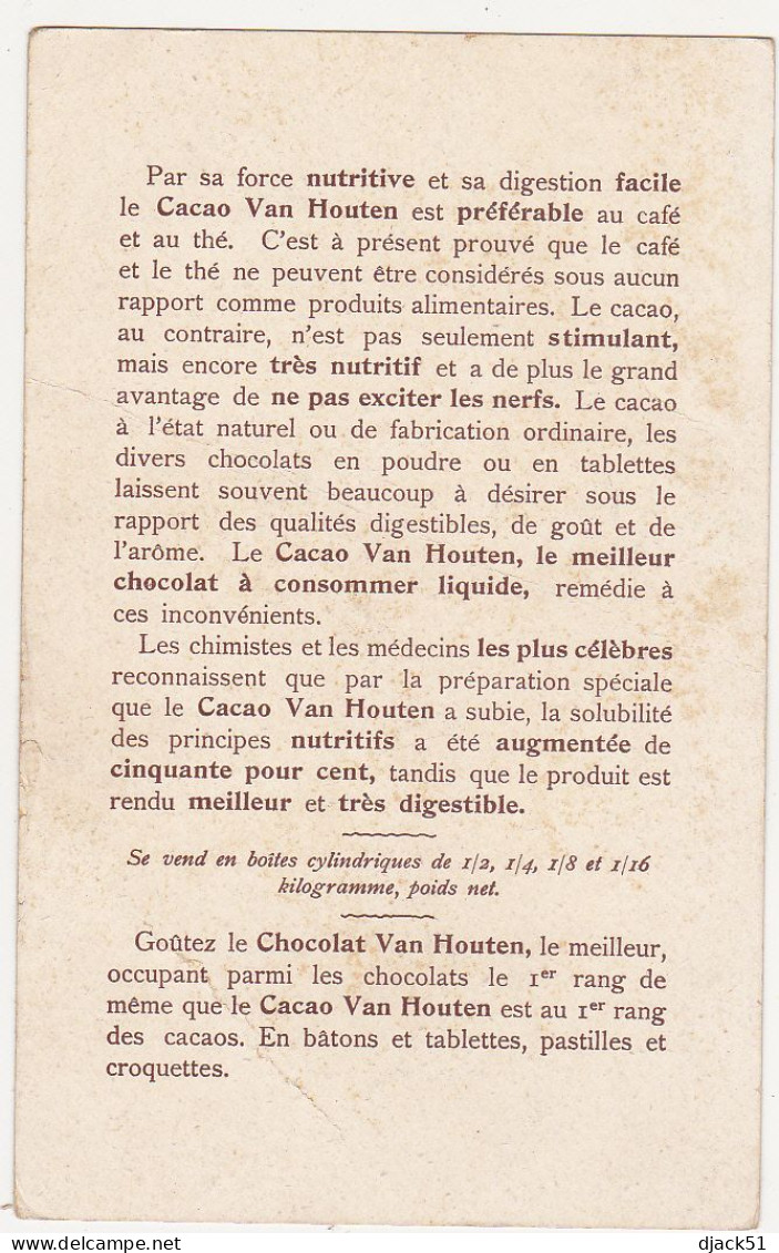 Grande Chromo - CACAO ET CHOCOLAT VAN HOUTEN - LES CINQ SENS - LE TOUCHER (Jolie Illustration) - Van Houten