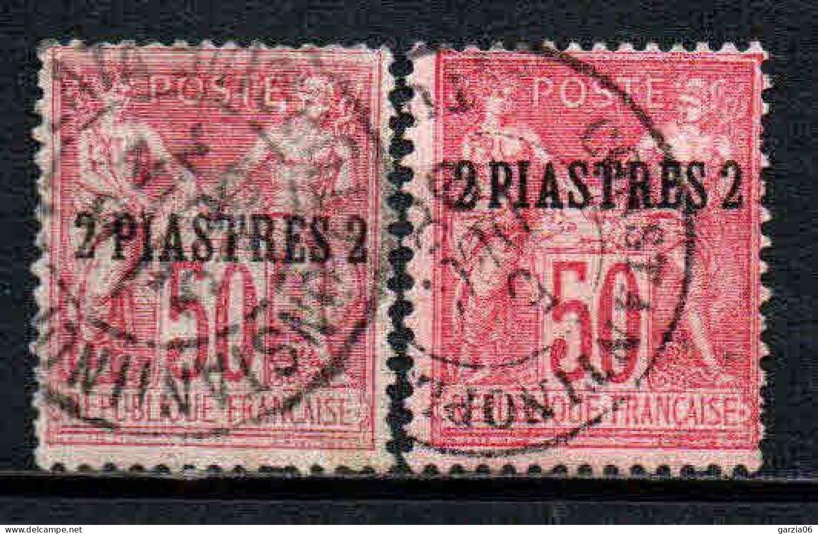 Levant  - 1886 - Tb De France Surch - N° 5/6 - Oblit - Used - Gebraucht