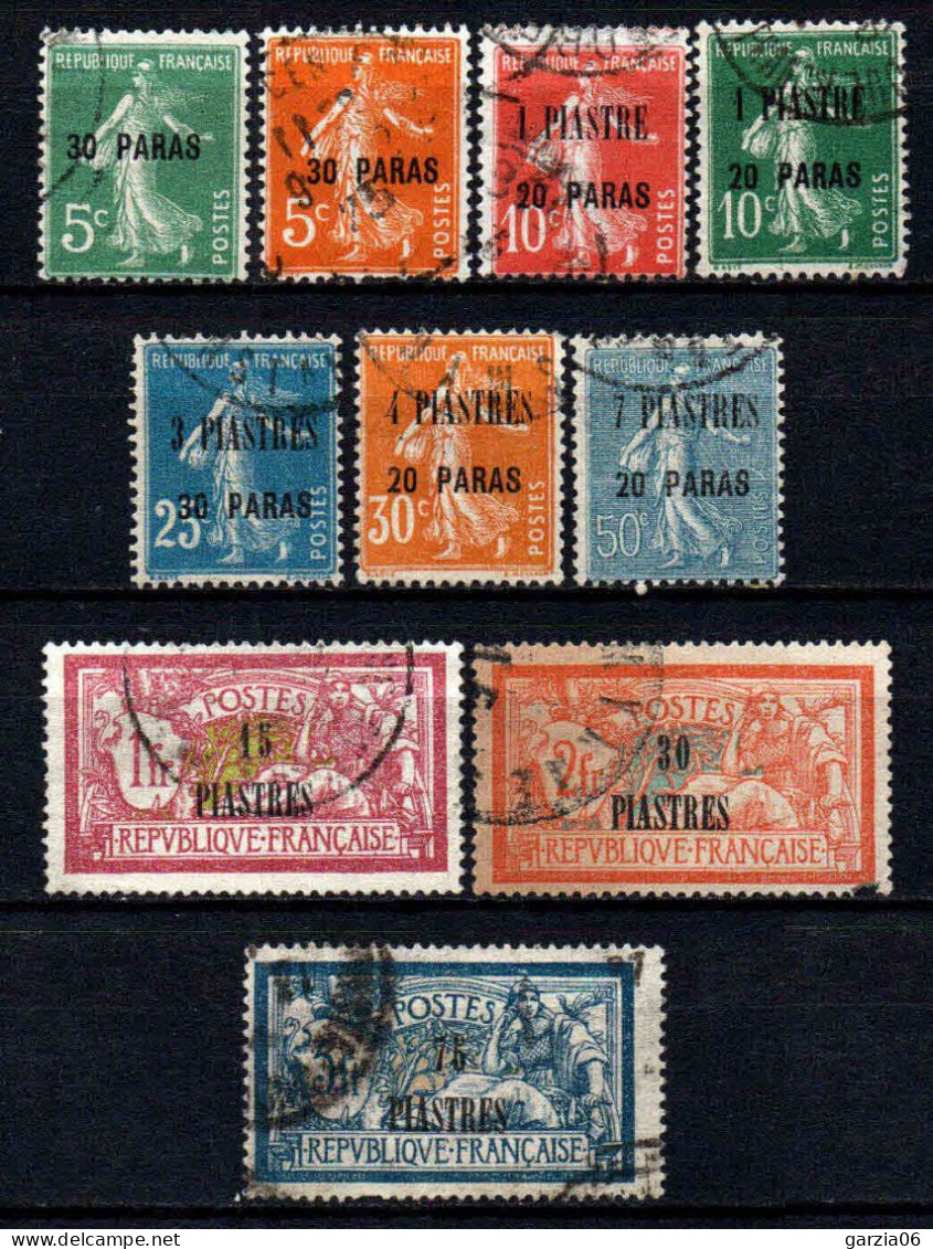 Levant  - 1921 - Tb De France  Surch  - N° 28 à 37  - Oblit - Used - Gebruikt