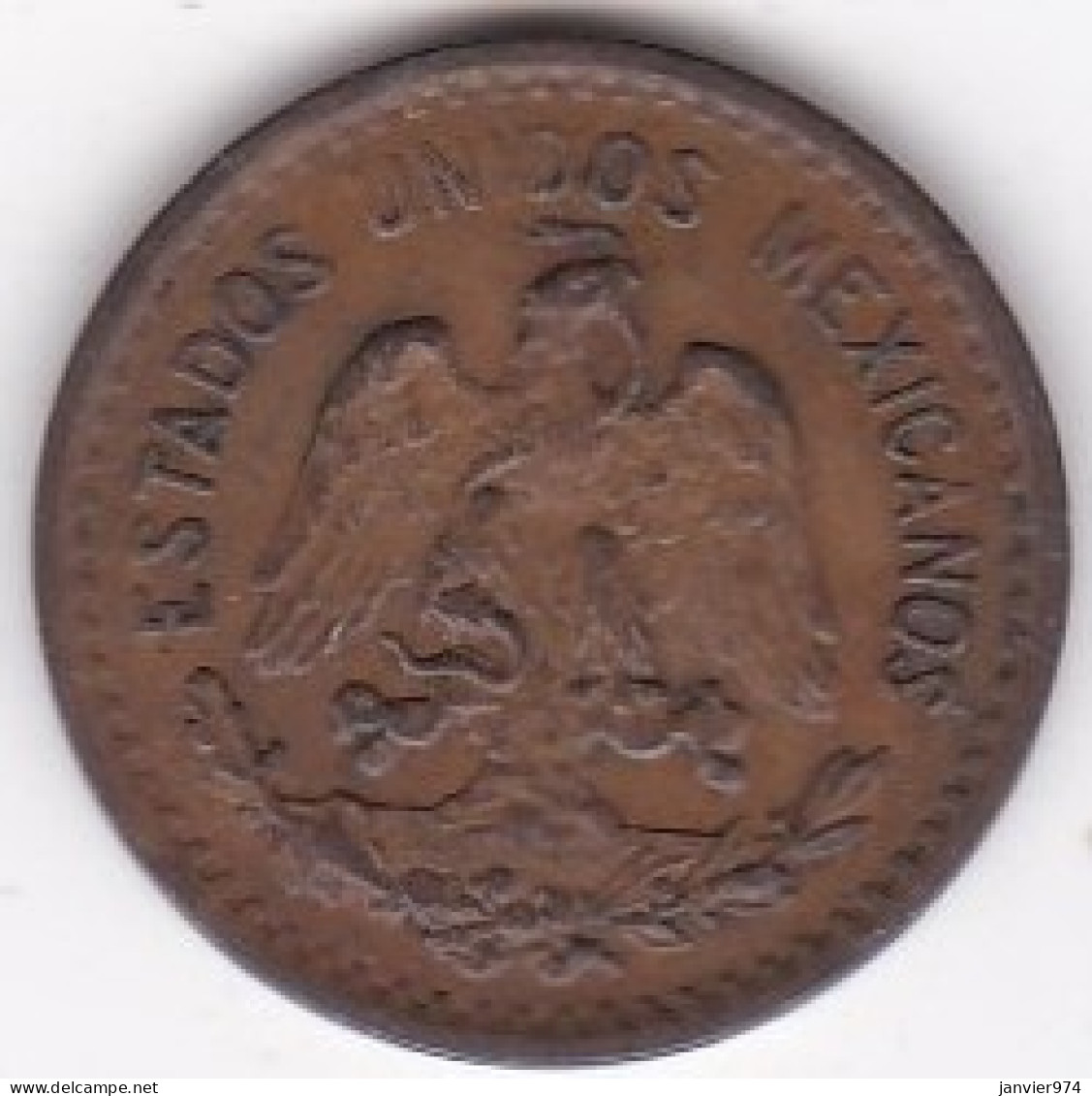 Mexique , 1 Centavo 1940 Mo. En Bronze, KM# 415 - México