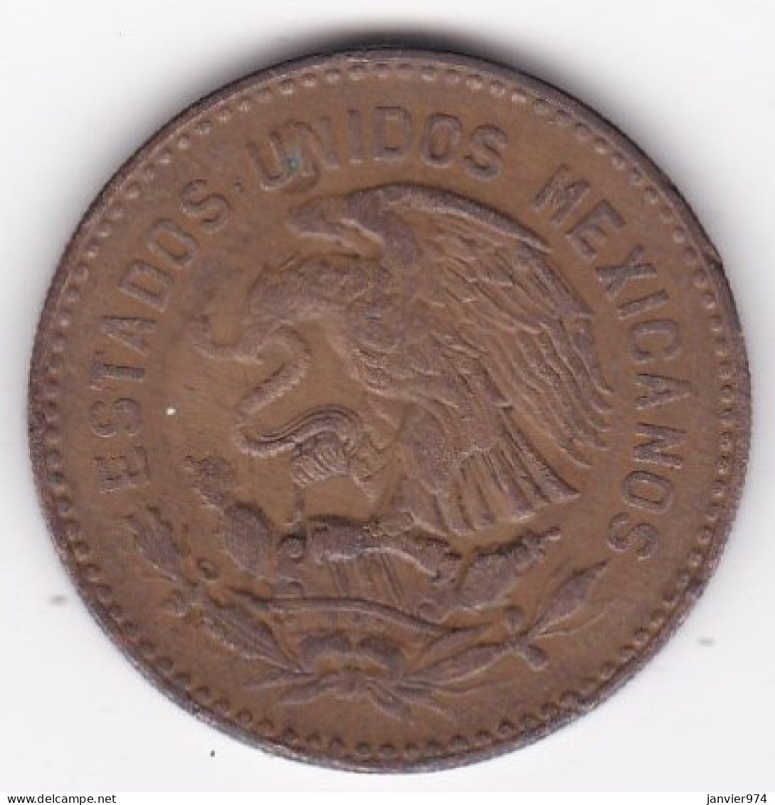 Mexique 50 Centavos 1956, En Bronze , KM# 450 - Mexique