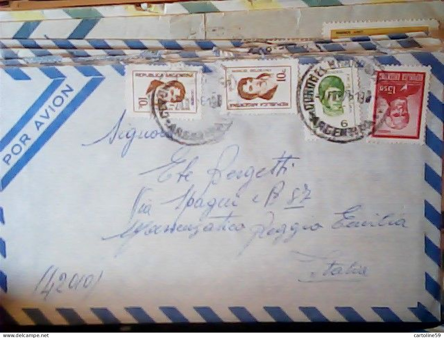 LOTTO BUSTE 23 Air Mail Cover Sent To ITALIA 1972/79 STAMP TIMBRE SELLO VARI  JR5046 - Aéreo