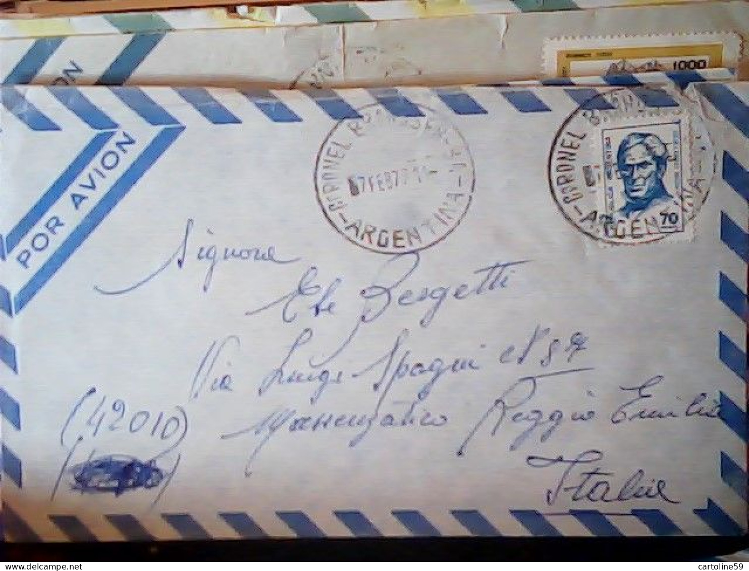 LOTTO BUSTE 23 air mail cover sent to ITALIA 1972/79 STAMP TIMBRE SELLO VARI  JR5046