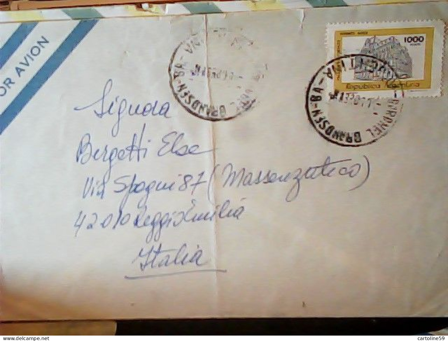 LOTTO BUSTE 23 air mail cover sent to ITALIA 1972/79 STAMP TIMBRE SELLO VARI  JR5046