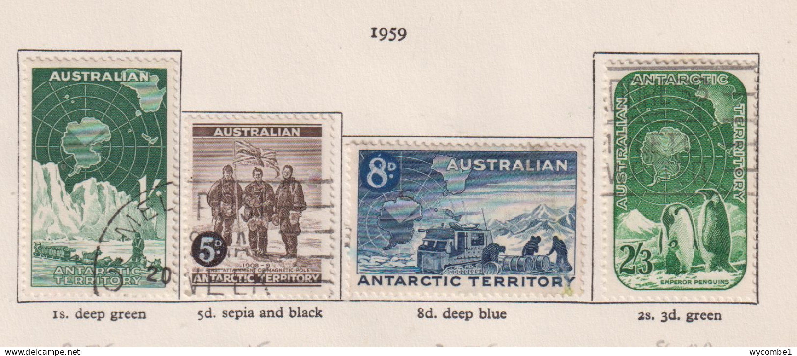 AUSTRALIAN ANTARCTIC TERRITORY   - 1959 Issues Set Used As Scan - Gebraucht
