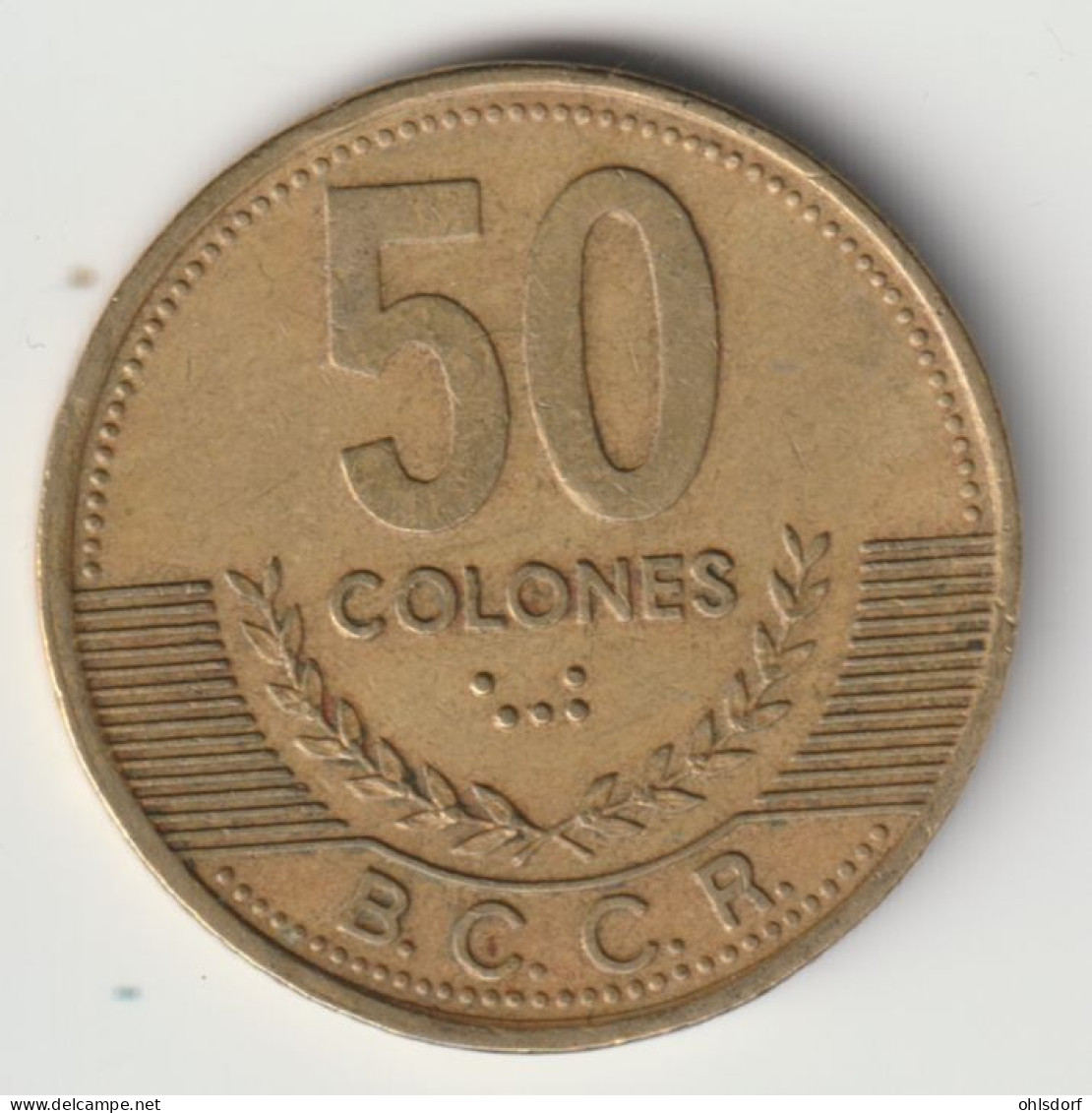 COSTA RICA 1997: 50 Colones, KM 231 - Costa Rica