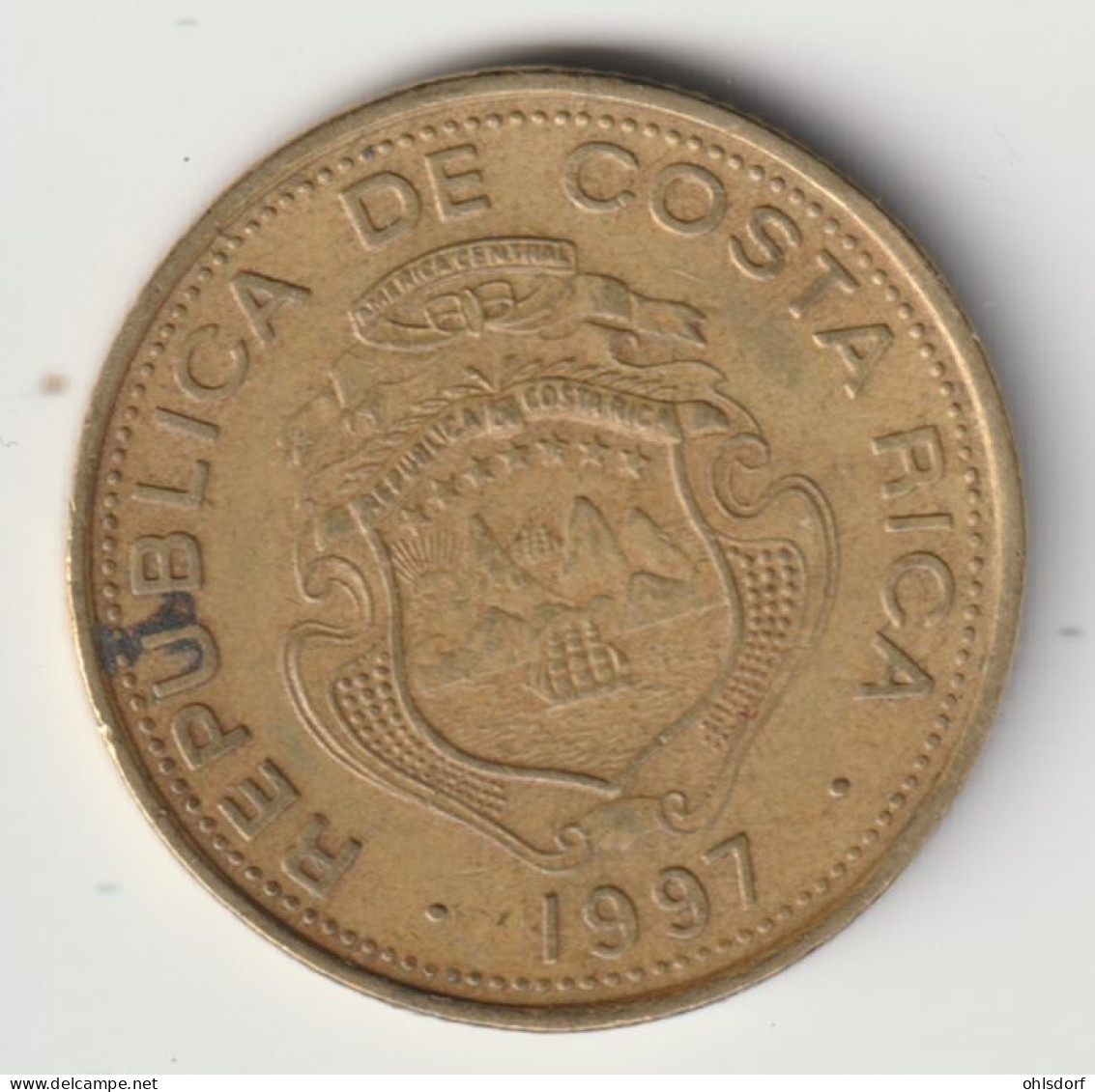 COSTA RICA 1997: 50 Colones, KM 231 - Costa Rica