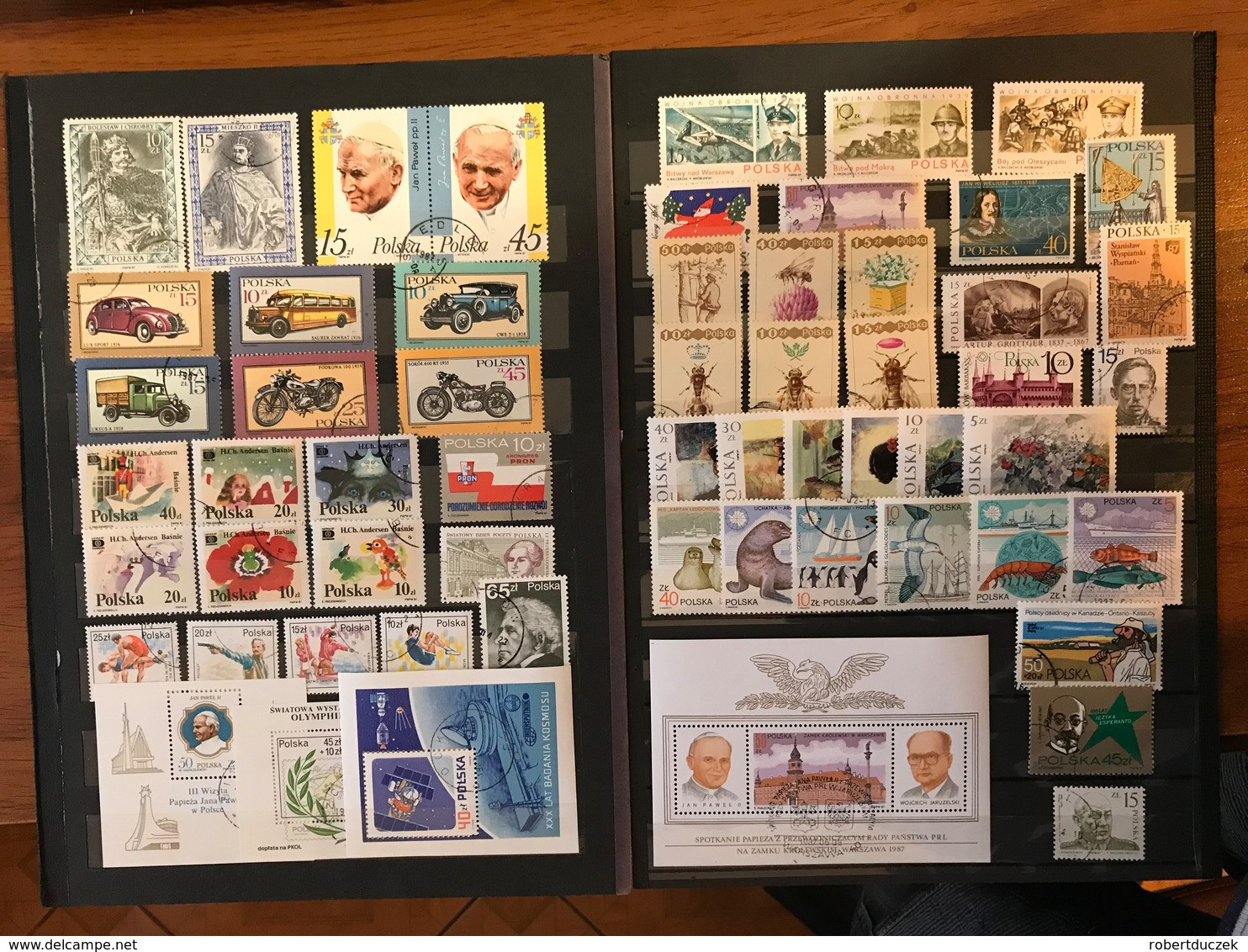 POLAND 1987 Complete Yearsets. 55 Stamps + 4 SS.All Souvenir Sheets. USED. Bl. Pope & Jaruzelski  Occasional Postmark. - Ganze Jahrgänge